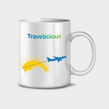 Travelicious plane mug — изображение 2